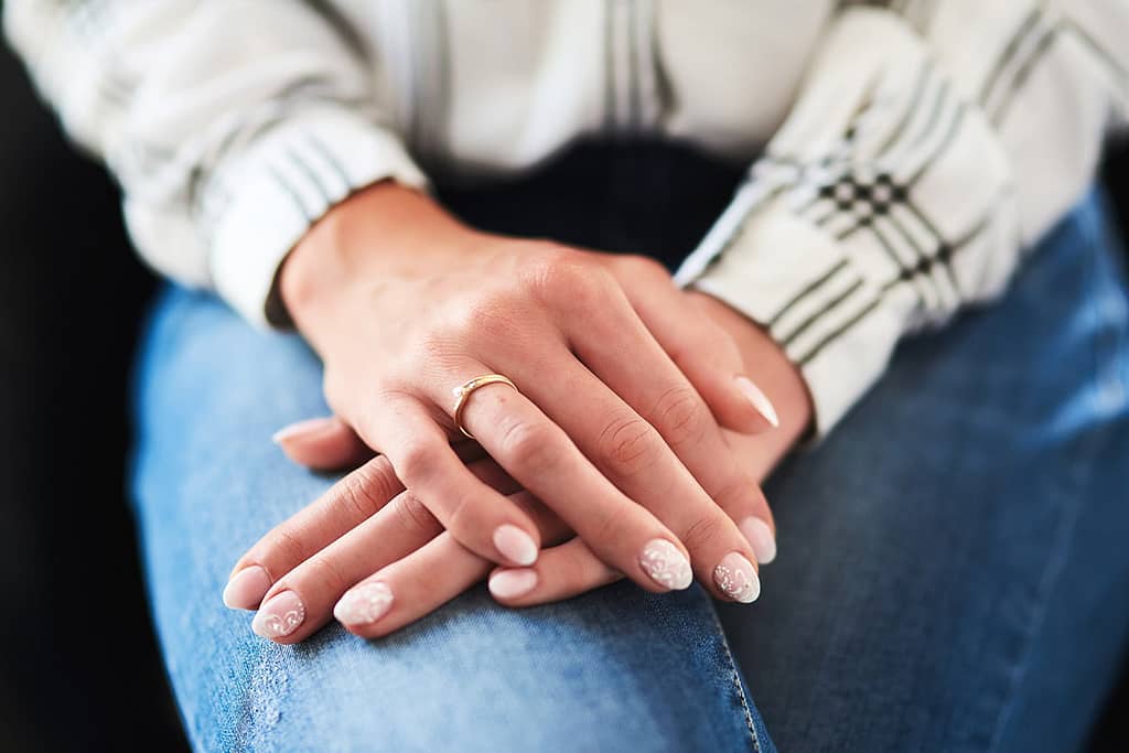 manicure panny młodej