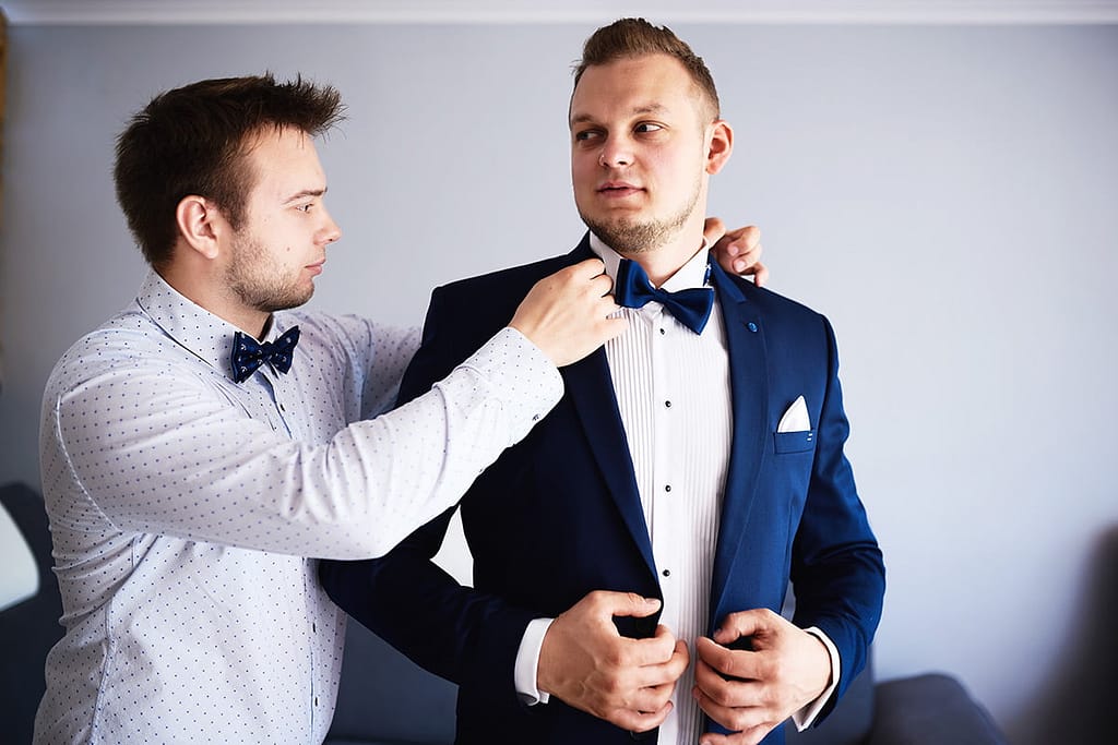 przygotowania pana młodego