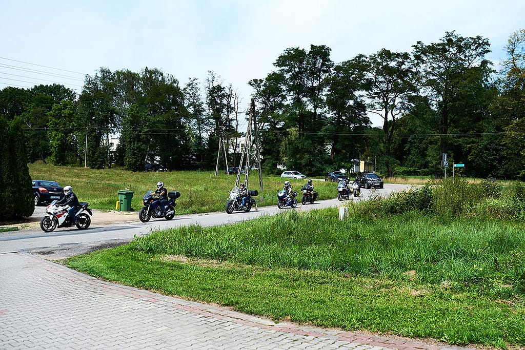 kolumna motocykli na weselu