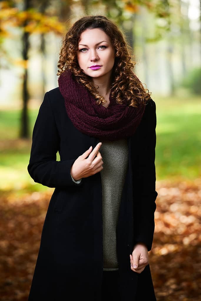 jesienna sesja kobieca